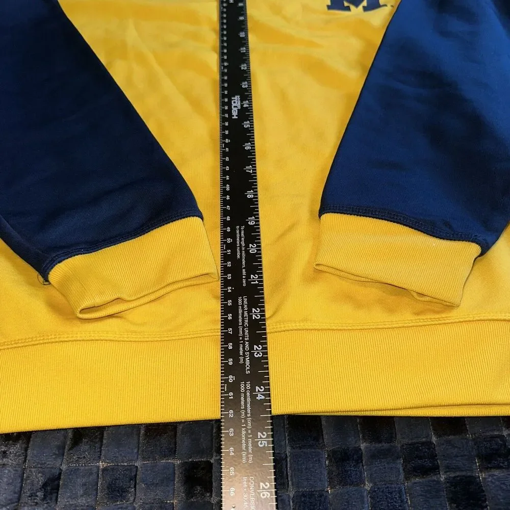 Adidas Michigan Wolverines Pullover‎ Men's Small Climalite Long Sleeve UofM